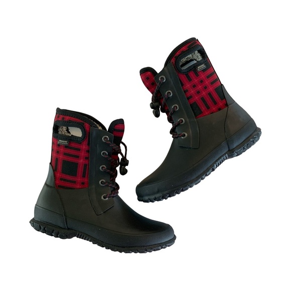 Bogs Amanda plaid Insulated Boots 13 - Picture 2 of 7